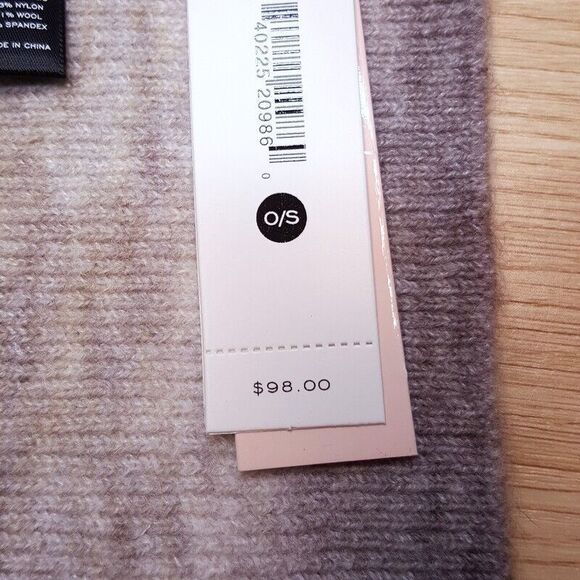 AQUA Scarf Womens Brown Space Dye Ombre Long Rectangle Knit Neutral 90x9 - Picture 4 of 5